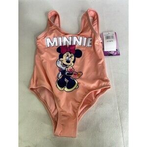 Disney Minnie Mouse One Piece Swim Swimsuit Swimwear Toddler Girls Size 3T